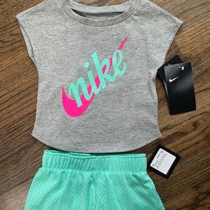 Nike shorts and tee set